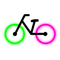 revolights logo black bike
